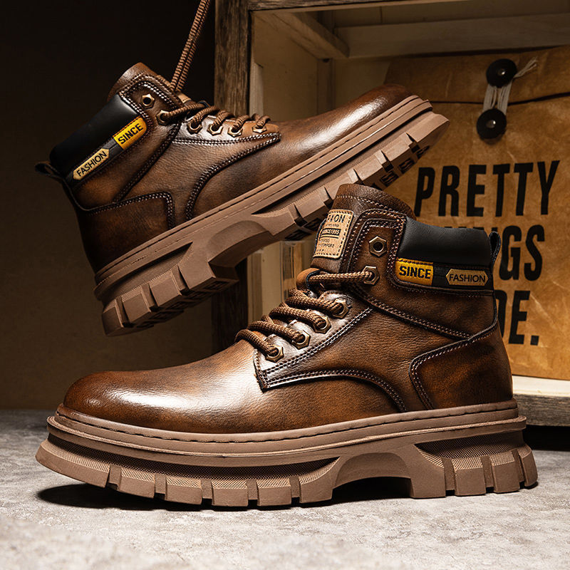 British Workwear Style Men’s Martin Boots