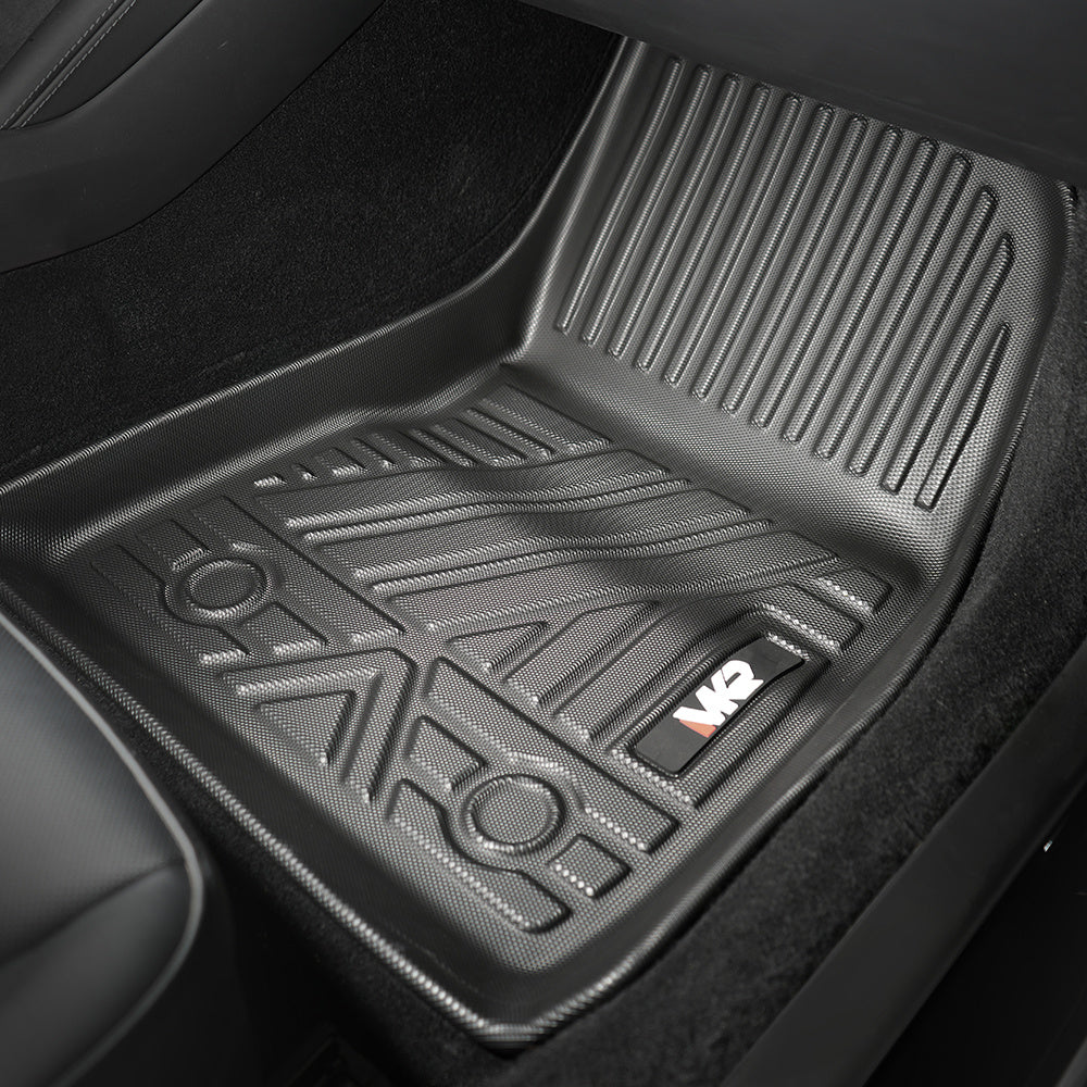 Odorless TPE Floor Mat For Tesla Model 3 2023-2025 6 PCS Waterproof Duty-Proof Fully Surrounded Floor Liner Protection Foot Pad