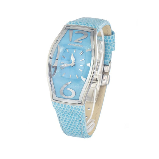 Chronotech Blue Leather Bracelet Watch