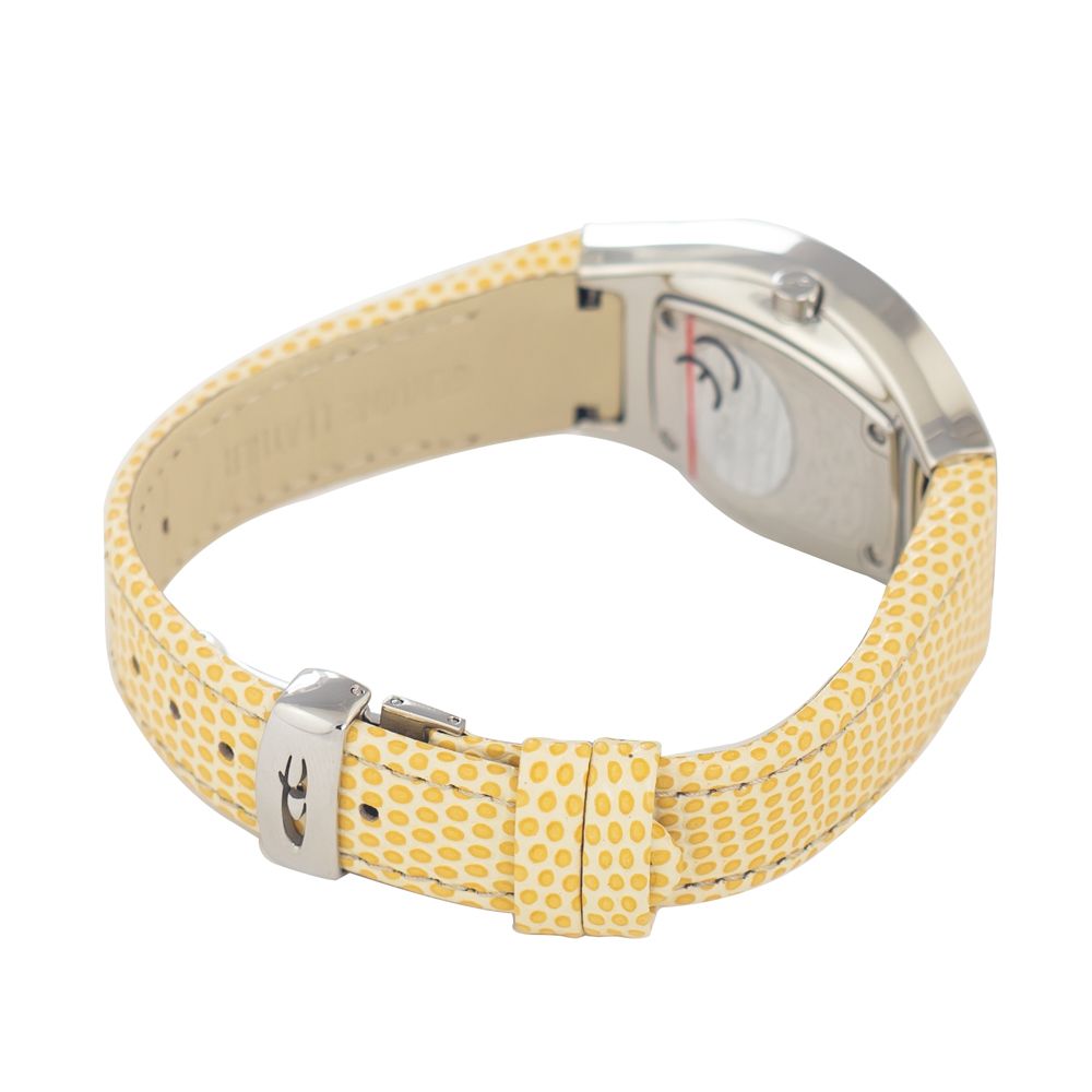Chronotech Yellow Leather Dress Watch