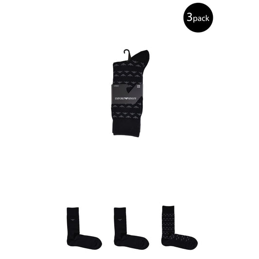 Emporio Armani Underwear Black Cotton Socks