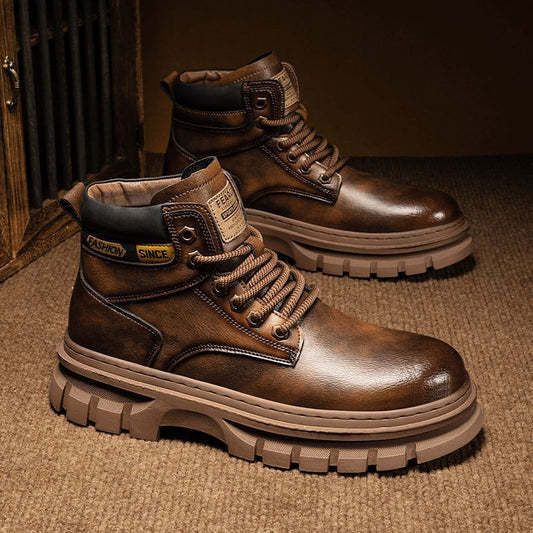 British Workwear Style Men’s Martin Boots