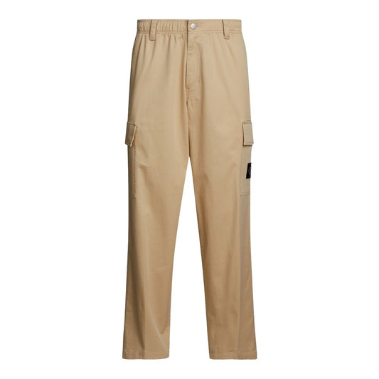 Calvin Klein Beige Cotton Cargo Pants