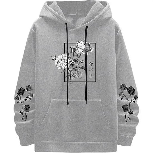 Fashion New Rose Print Casual Sweatshirt