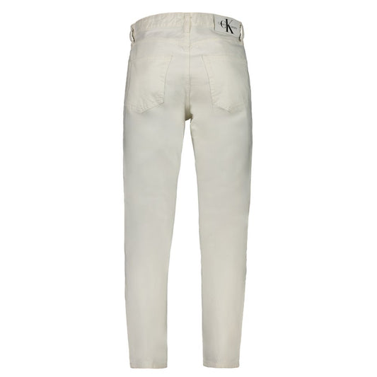 Calvin Klein White Cotton Men's Jeans
