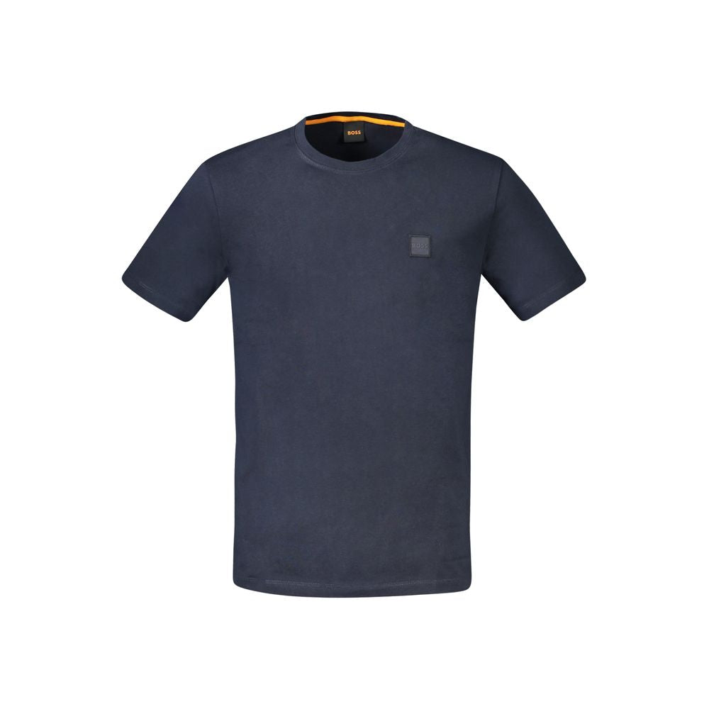 Hugo Boss Blue Cotton Men T-Shirt