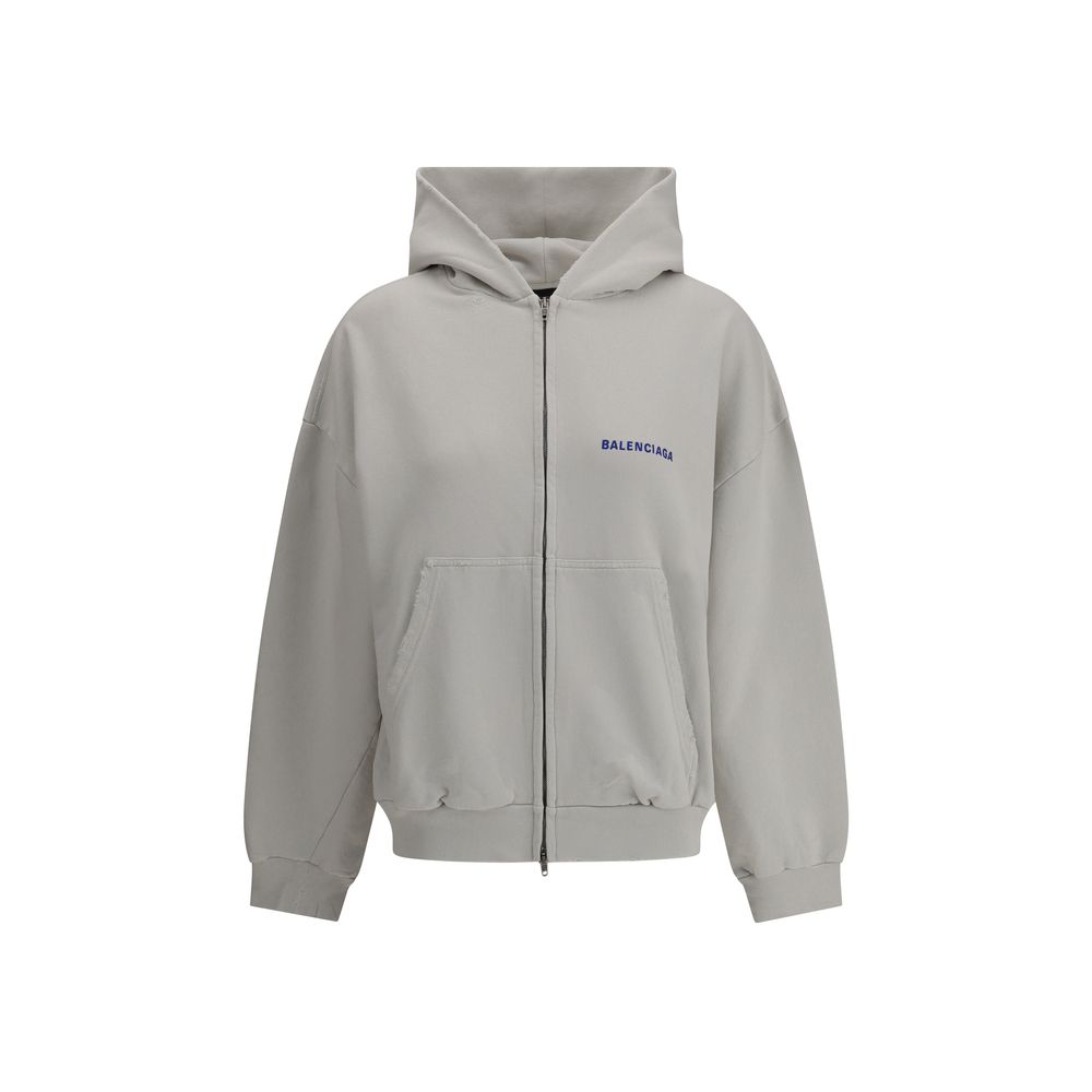 Balenciaga Gray Cotton Sweatshirt