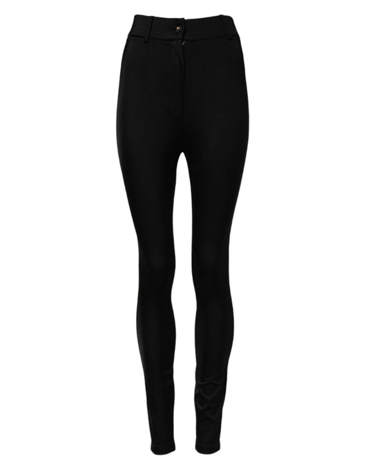 Dolce & Gabbana Black High Waisted Skinny Leggings Pants