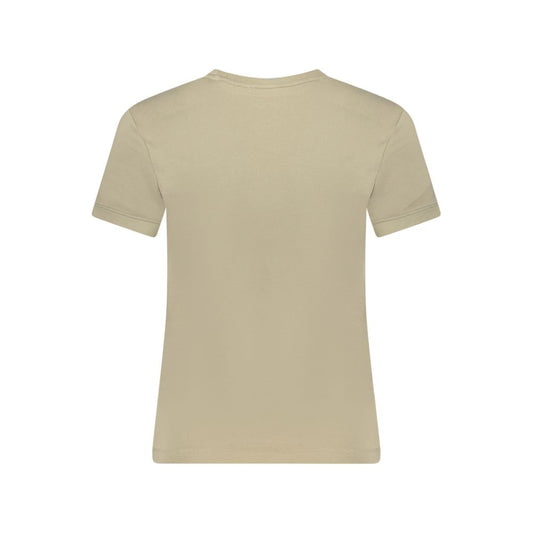 Guess Jeans Beige Cotton Women T-Shirt