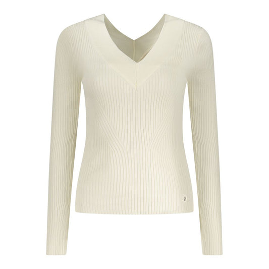 Guess Jeans White Viscose Sweater