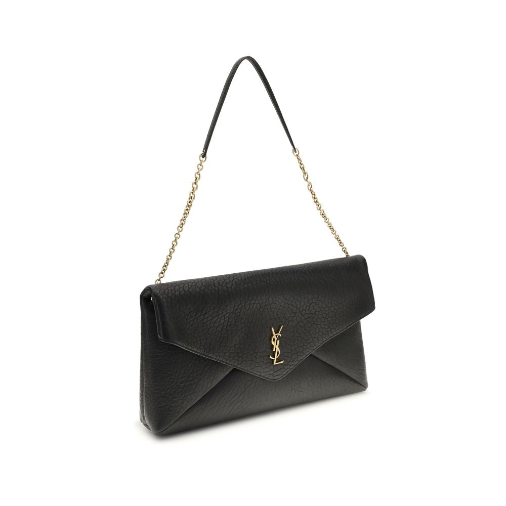 Saint Laurent Black Lamb Ovis Aries Aries Shoulder Bag
