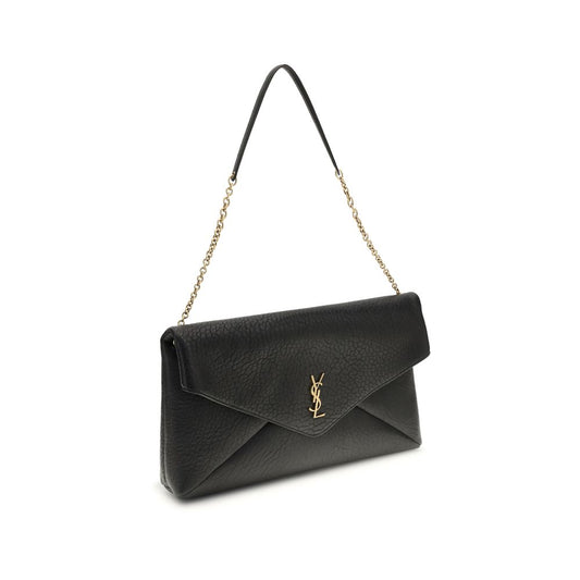 Saint Laurent Black Lamb Ovis Aries Aries Shoulder Bag
