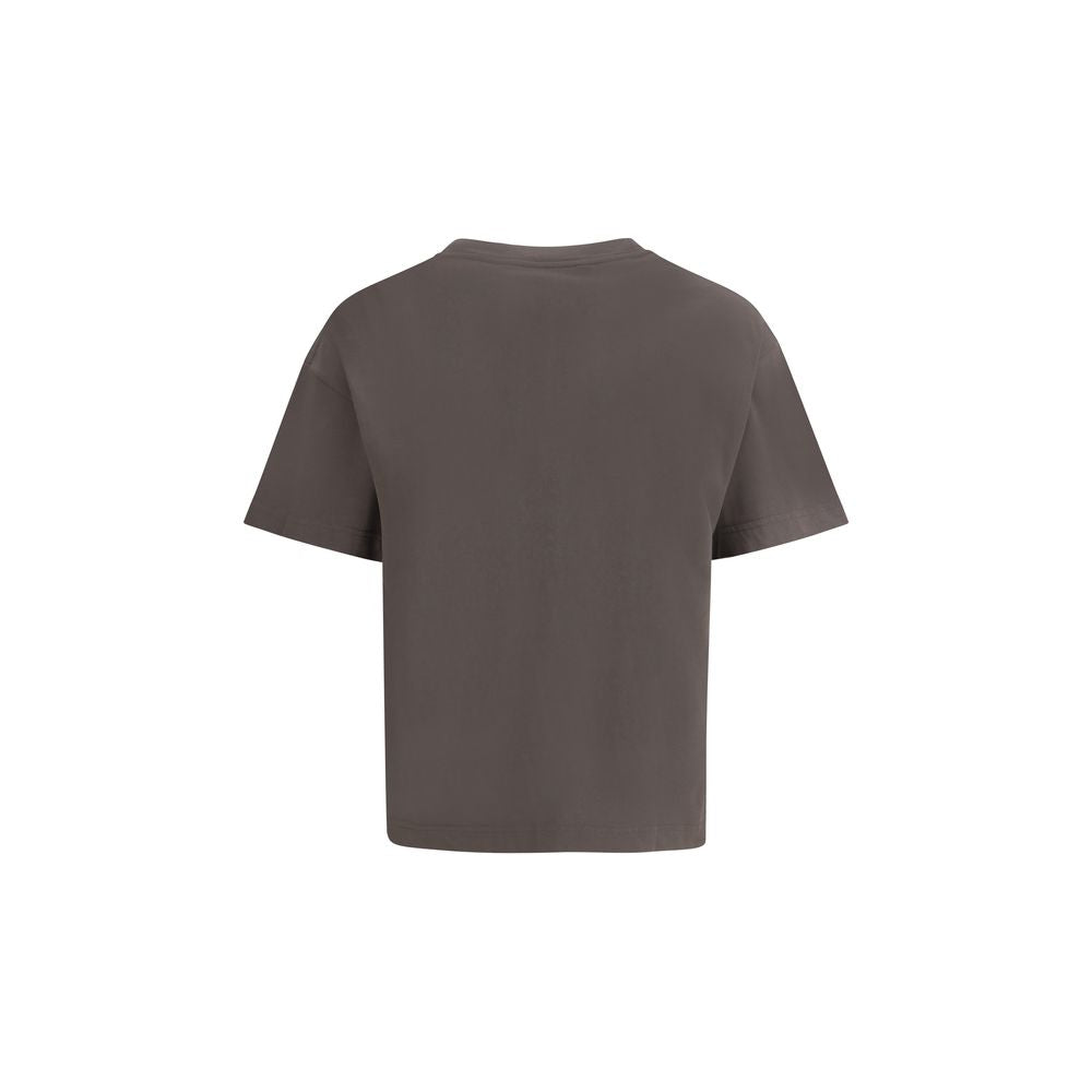 Palm Angels Gray Cotton T-Shirt