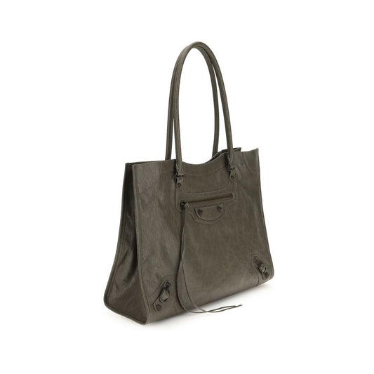 Balenciaga Green Lamb Ovis Aries Aries Shoulder Bag