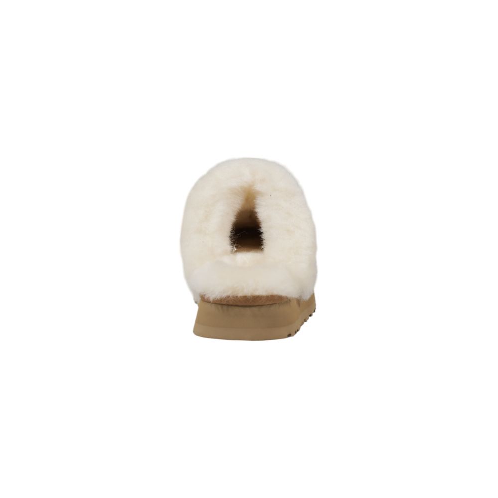 UGG Beige Suede Leather Slippers