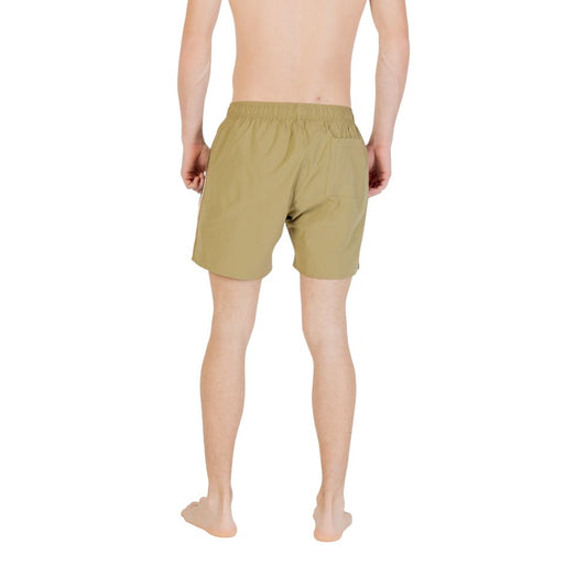 Hugo Boss Green Polyester Swim Shorts