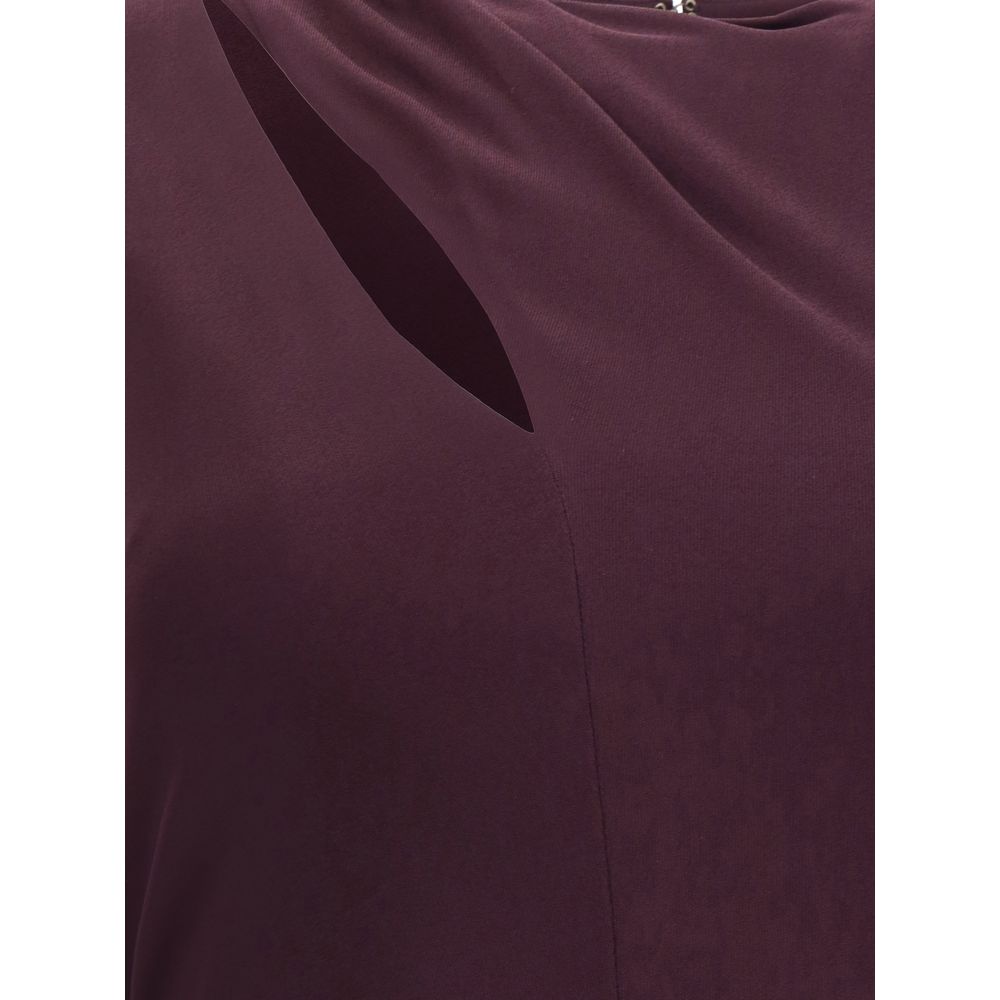 Tom Ford Purple Silk Cocktail Dress