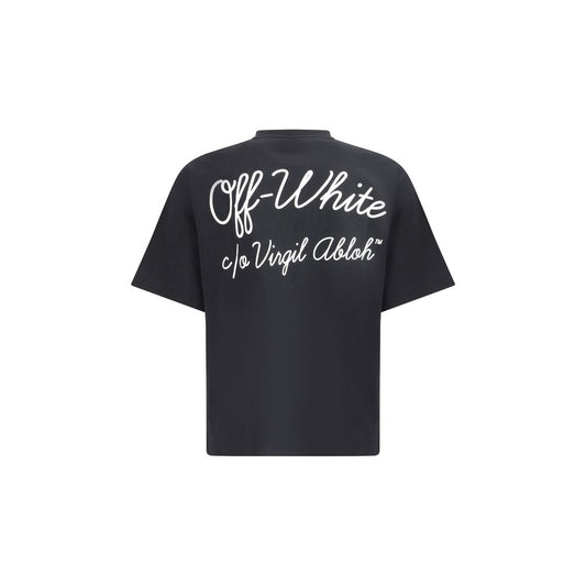 Off-White Black Cotton T-Shirt