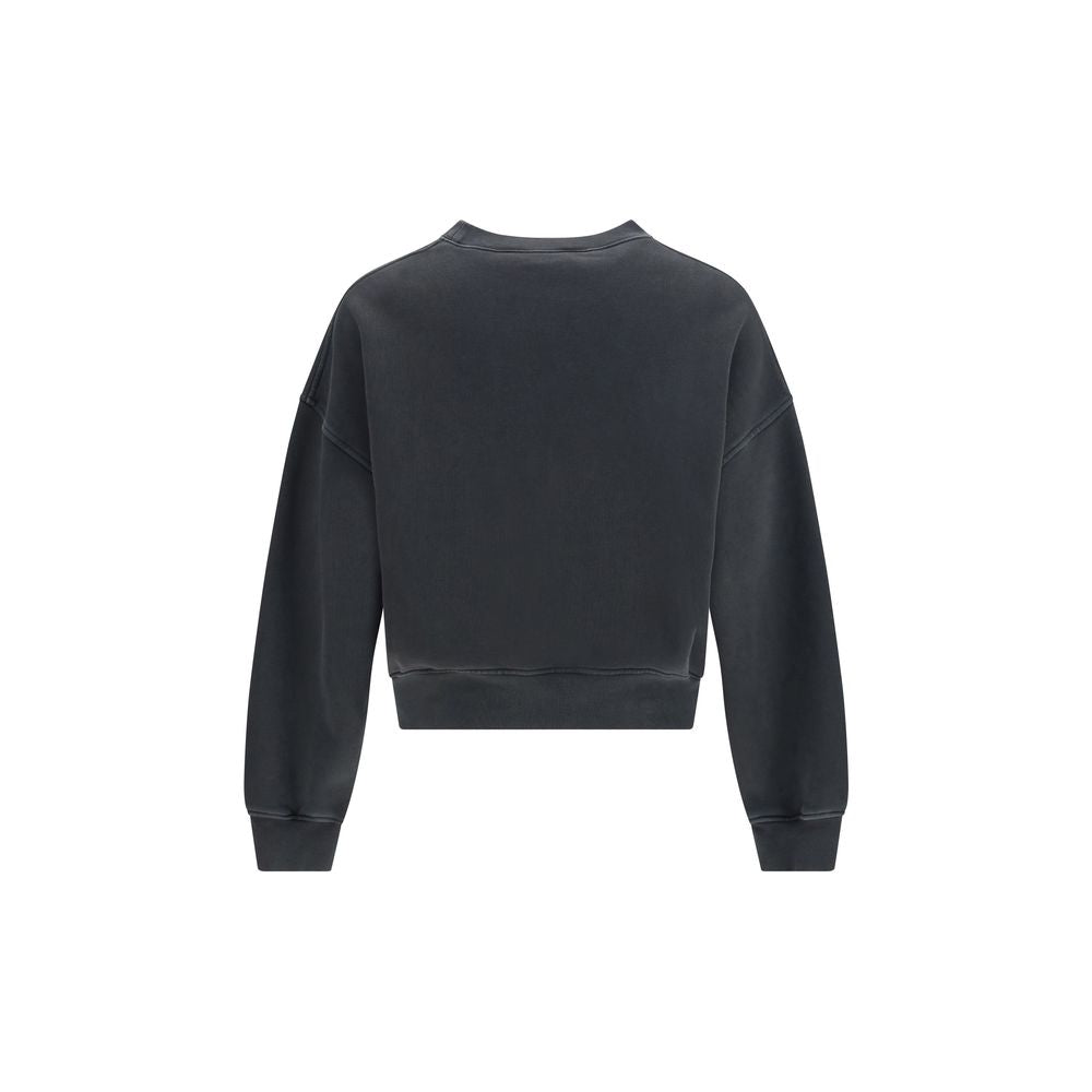 Palm Angels Black Cotton Sweatshirt
