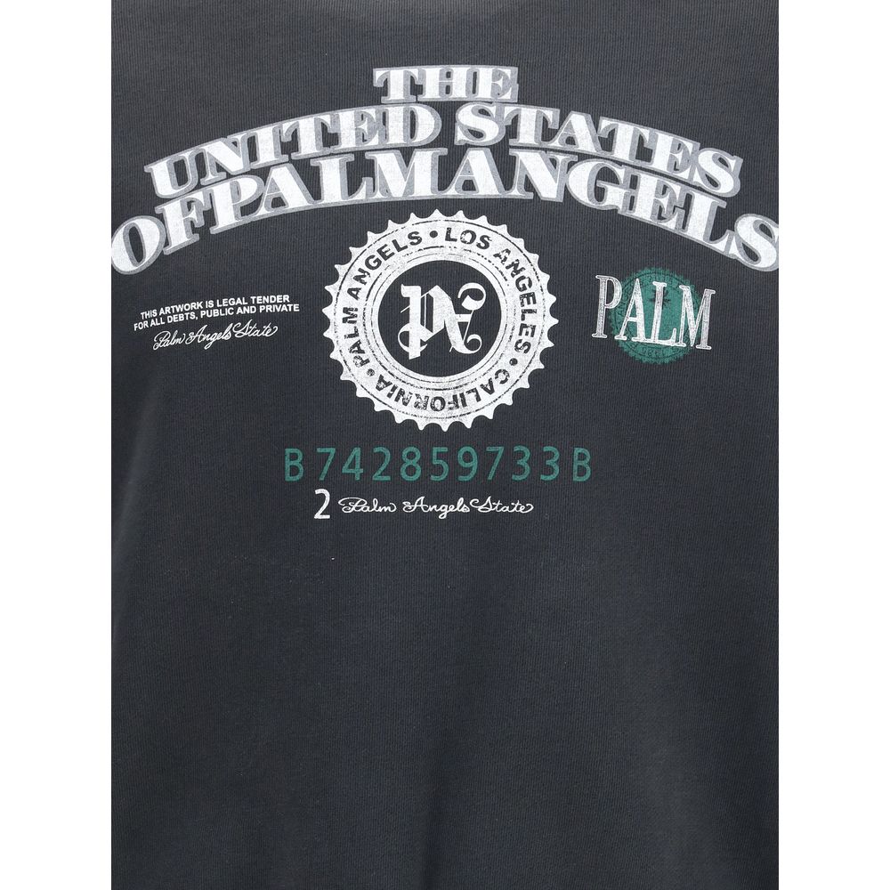 Palm Angels Black Cotton Sweatshirt