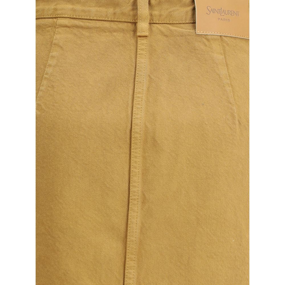 Saint Laurent Denim Pencil Skirt