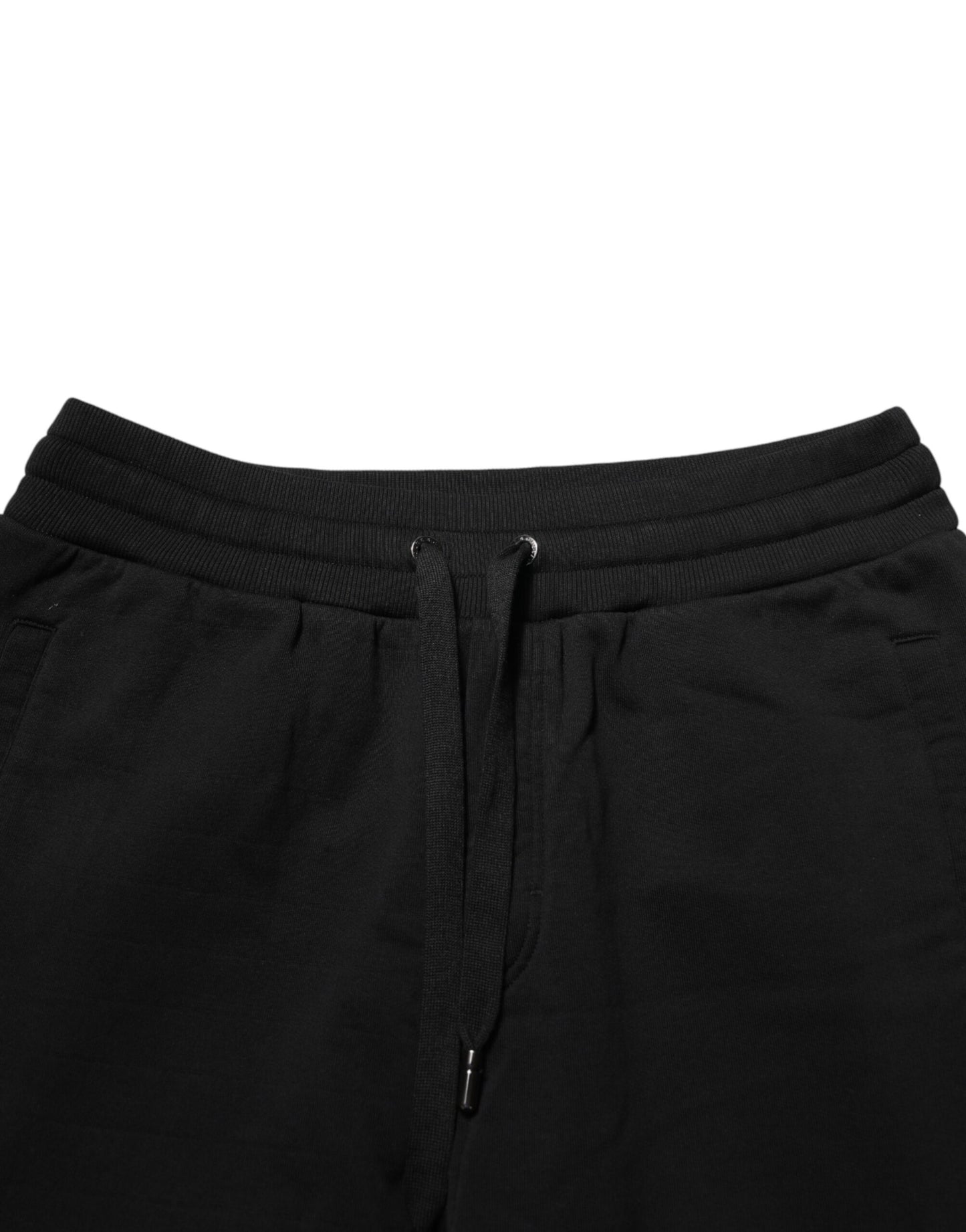 Dolce & Gabbana Black DG Logo Cotton Jogger Sweatpants Pants