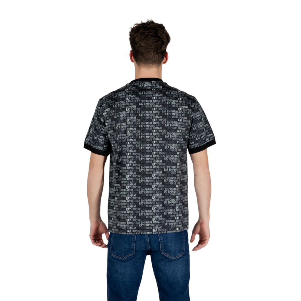 EA7 Emporio Armani Black Cotton Sportswear