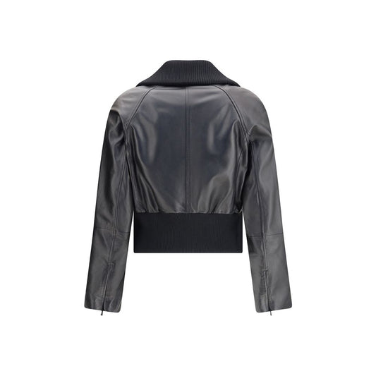 PINKO Black Lambskin Clothing