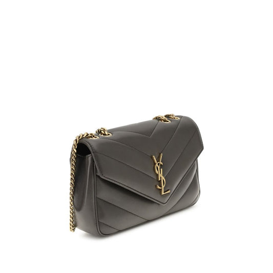 Saint Laurent Gray Lamb Ovis Aries Aries Shoulder Bag