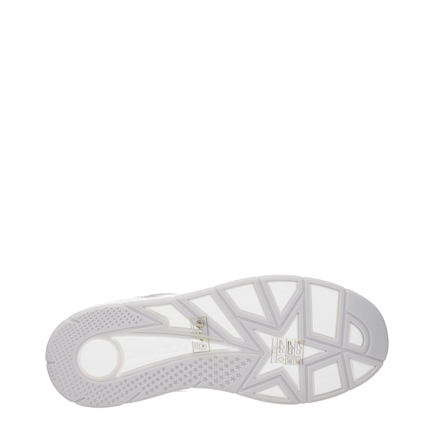 Jimmy Choo White Leather Low Top Sneakers