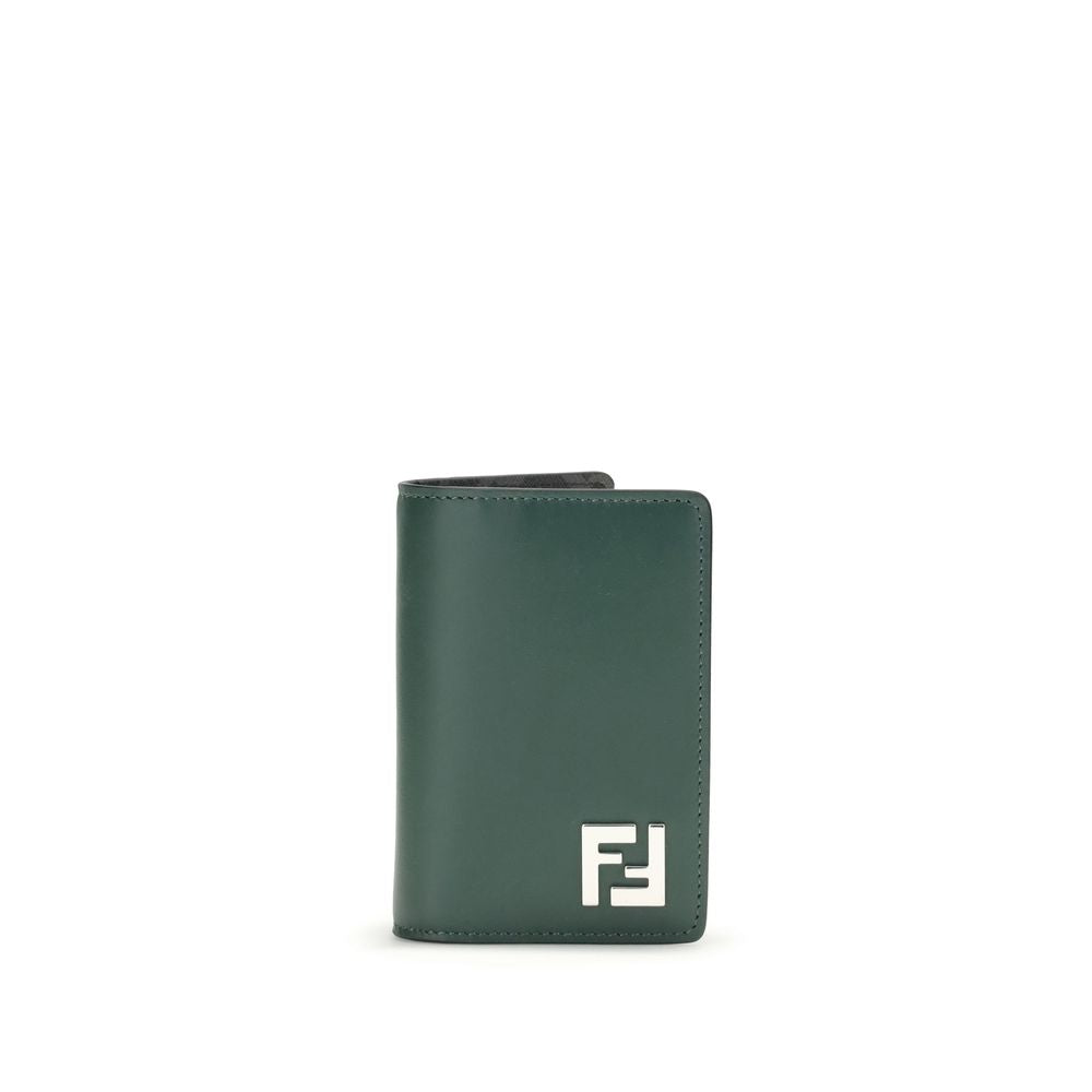 Fendi Black Calf Leather Bos Taurus Wallet