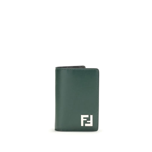 Fendi Black Calf Leather Bos Taurus Wallet