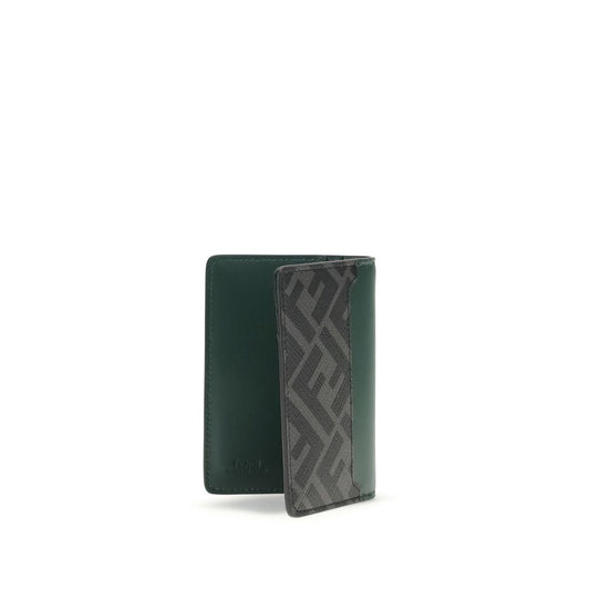 Fendi Black Calf Leather Bos Taurus Wallet
