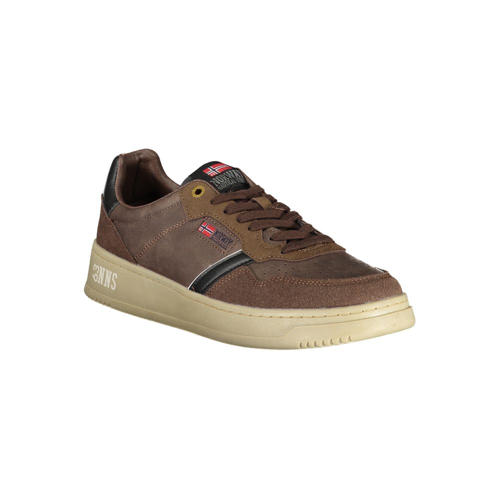 Norway 1963 Brown Polyester Men Sneaker