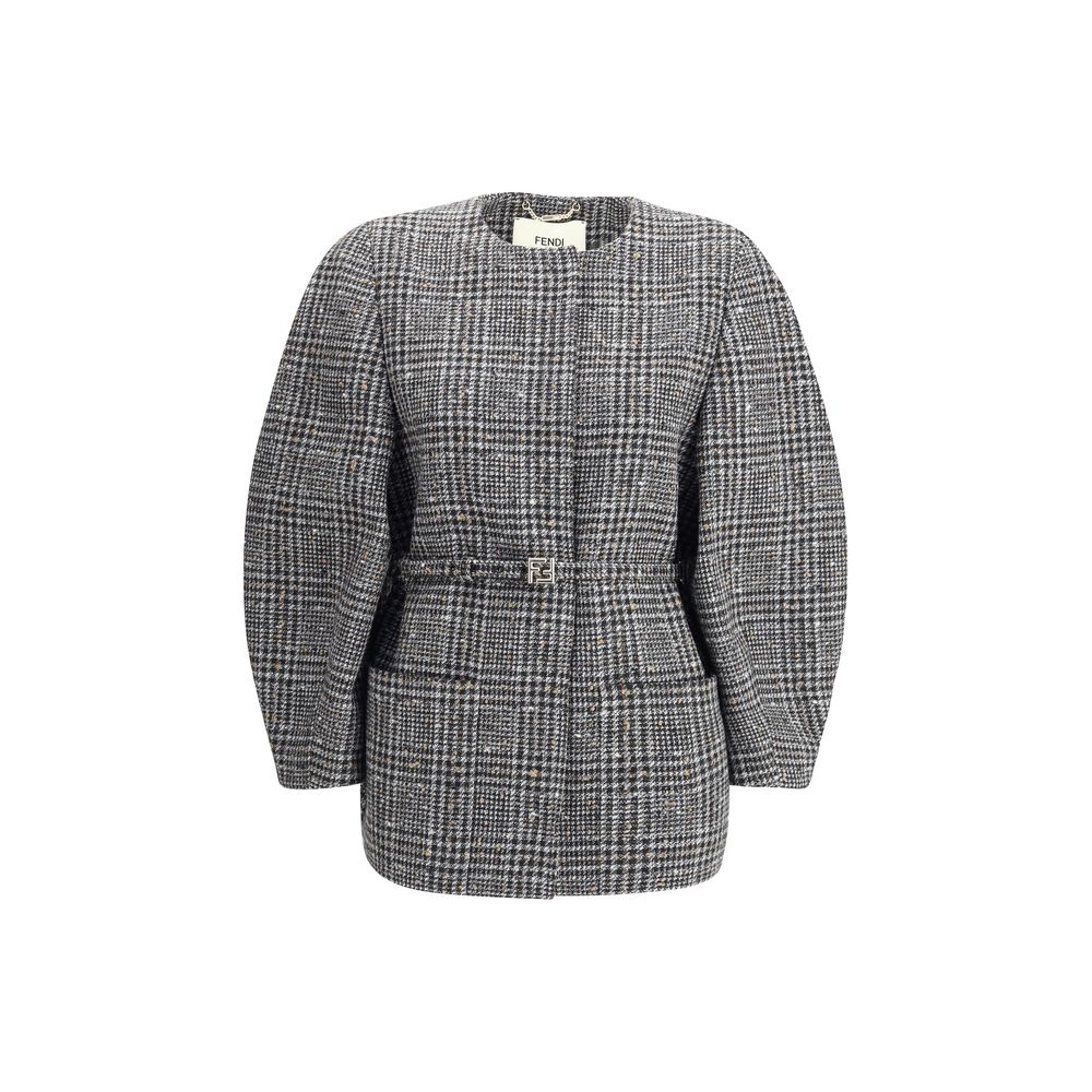 Fendi Gray Fleece Wool Clothing