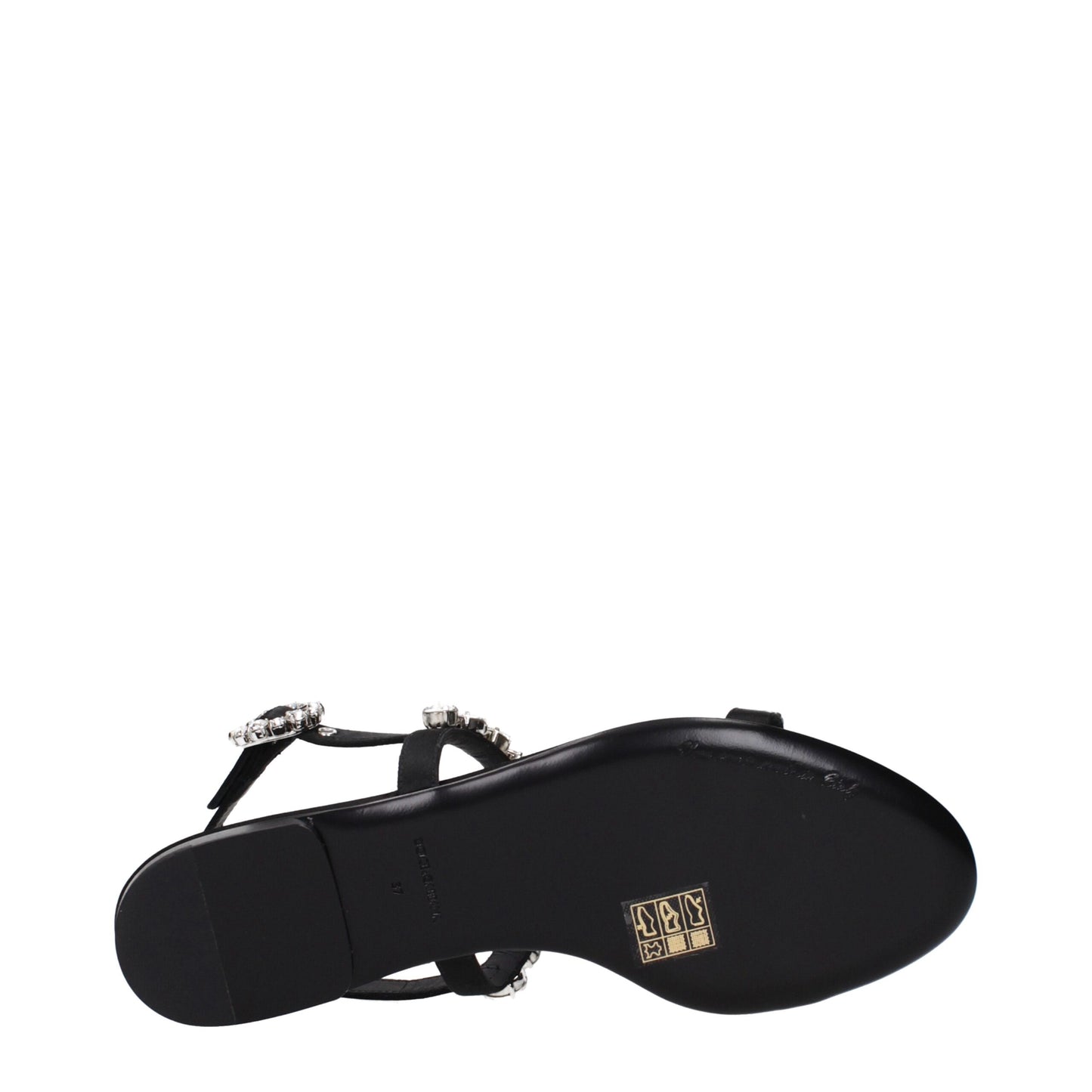 Dolce & Gabbana Black Satin Sandals