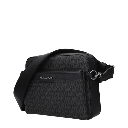 Michael Kors Black Fabric Crossbody Bag