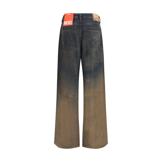 Diesel Multicolor Lyocell Relaxed Fit Jeans