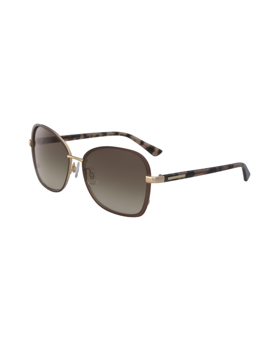 Anne Klein Mocha Brown Gradient Ladies Sunglass - AK7043/59/MOCHA
