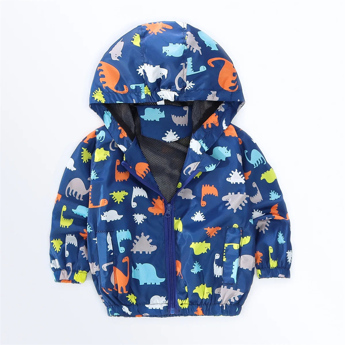 Toddler Dinosaur Print Hooded Jacket