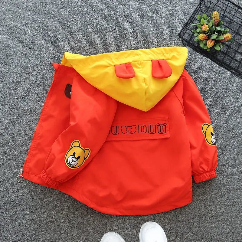 Baby Girls & Boys Hooded Thin Jacket –