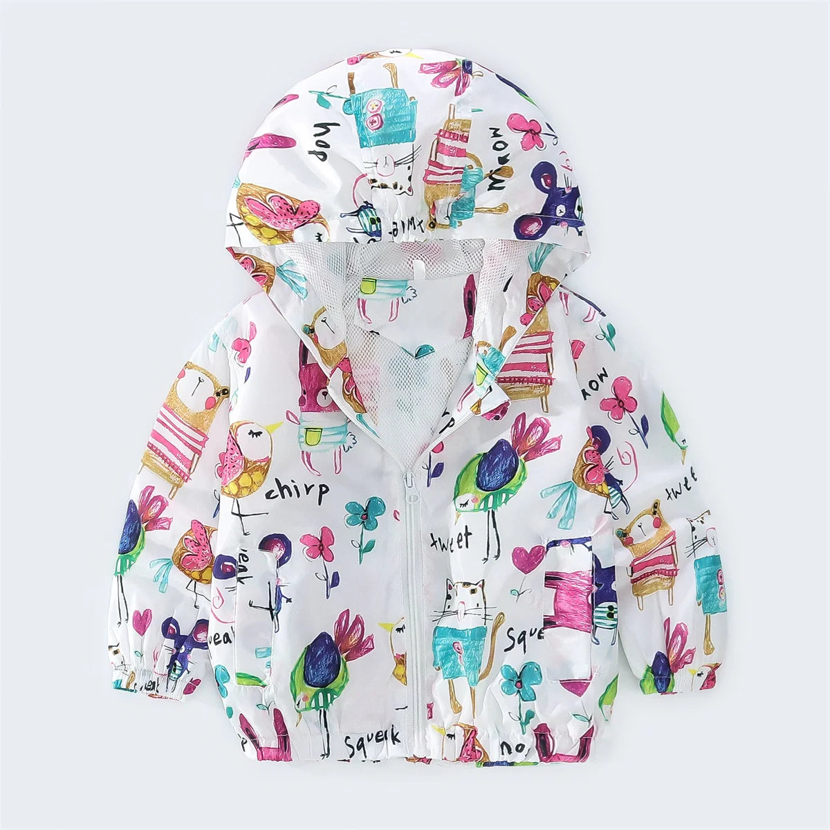 Toddler Dinosaur Print Hooded Jacket