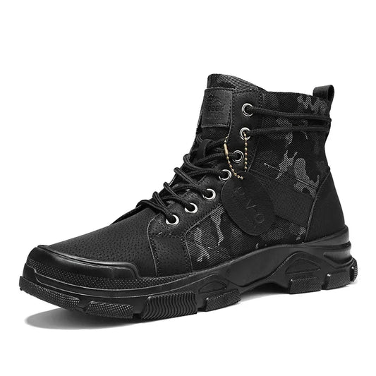Ankle Boots for Men Summer Outdoor Platform Men Boots