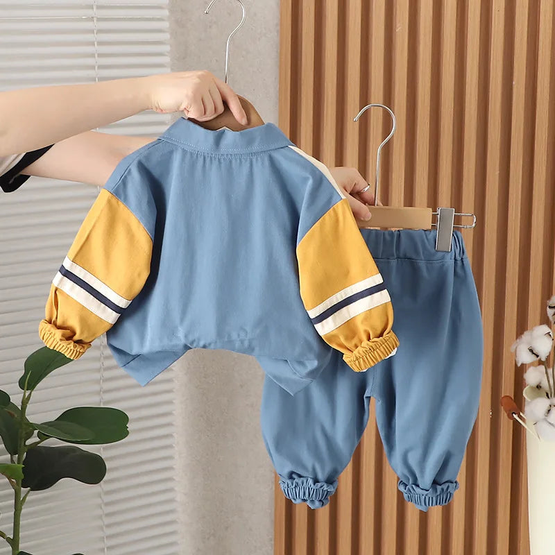 Boys’ Cartoon Clothing Set | Autumn Toddler Outfit