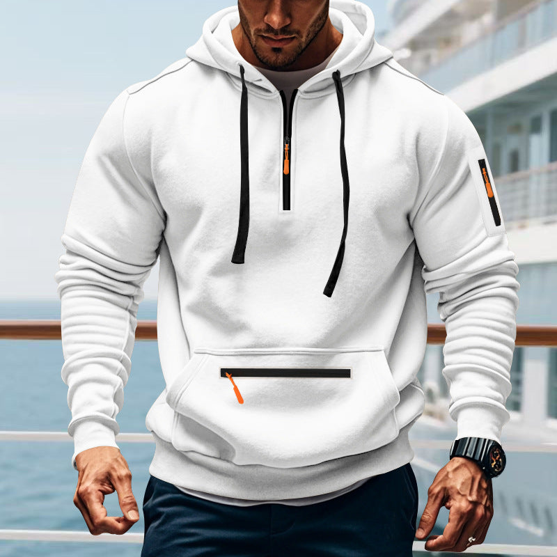 Casual Men’s Sports Cargo Coat – Regular Sleeve