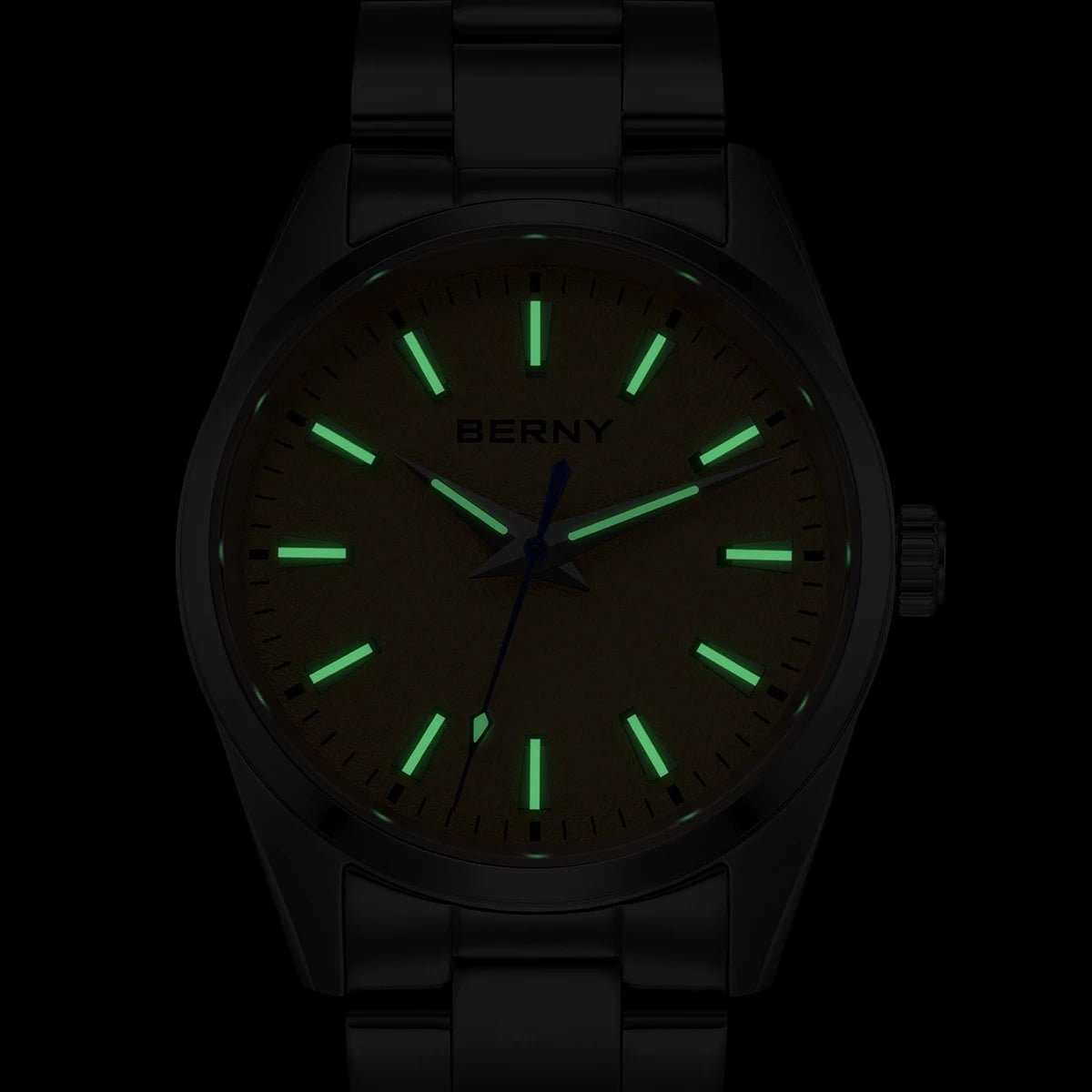 BERNY Men’s Luminous Sapphire Quartz Watch - SMARTMARTNZ