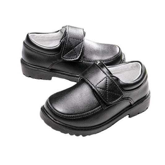 Boys’ Black British - Style Leather School Shoes – Classic, Comfortable & Easy Fit - SMARTMARTNZ