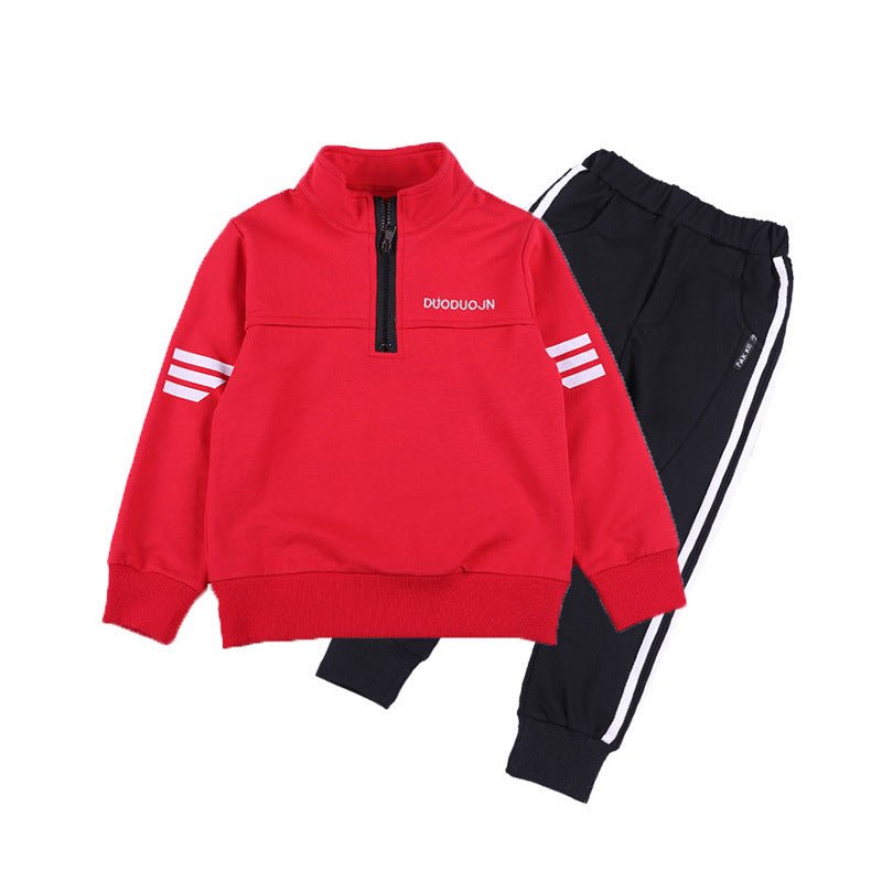Boys'New Spring Garment in Two Kids' Leisure Sports Kids'Spring School Garments - SMARTMARTNZ