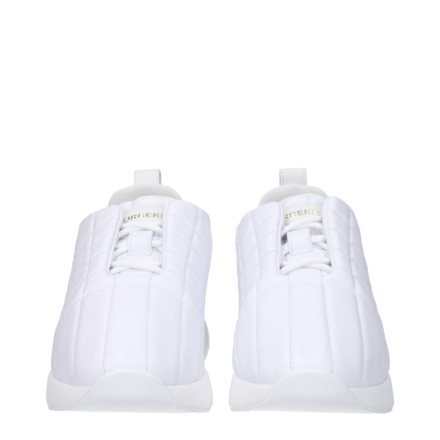 Burberry White Leather Sneakers - SMARTMARTNZ
