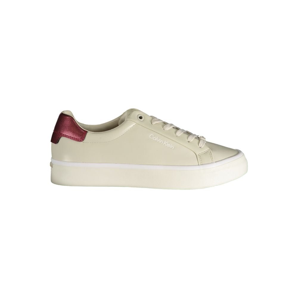 Calvin Klein Beige Polyester Sneaker - SMARTMARTNZ